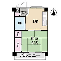 ビラビアンカ  ｜ 大阪府寝屋川市香里新町15-4（賃貸マンション1DK・3階・24.75㎡） その2