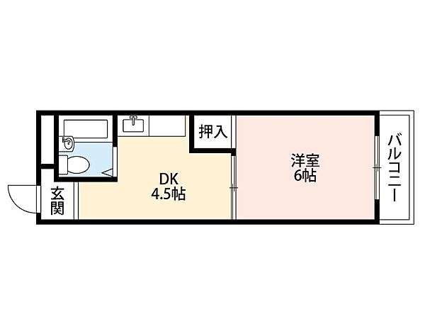 ヴィレッジ香里 ｜大阪府寝屋川市寿町(賃貸マンション1K・2階・18.00㎡)の写真 その2