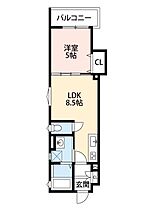 スリール明和II  ｜ 大阪府寝屋川市明和2丁目（賃貸アパート1LDK・2階・32.88㎡） その2