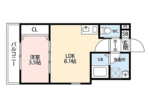 ジーメゾン寝屋川秦町ルシェール ｜大阪府寝屋川市秦町(賃貸アパート1LDK・2階・28.53㎡)の写真 その2