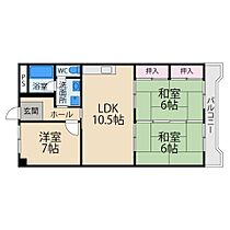 奥野マンション  ｜ 大阪府寝屋川市国松町23-1（賃貸マンション3LDK・4階・60.48㎡） その2