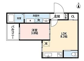 F asecia Magnolia  ｜ 大阪府寝屋川市萱島南町8-23（賃貸アパート1LDK・1階・28.56㎡） その2