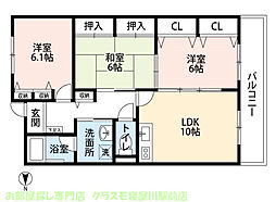 間取図画像 3LDK