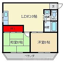 シャトーレジデントパートII  ｜ 大阪府寝屋川市萱島東2丁目16-23（賃貸マンション2LDK・4階・47.00㎡） その2