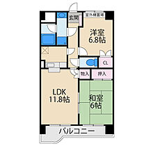 グレイシィフジ  ｜ 大阪府門真市舟田町1-28（賃貸マンション2LDK・6階・53.00㎡） その2