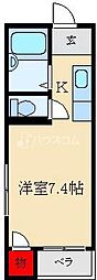 アンベリール守口 ワンルームの間取図画像