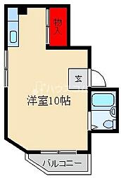 サニーハイツ ワンルームの間取図画像