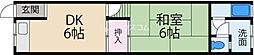 新家ハイツ 1DKの間取図画像