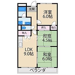 ファミールコート 3LDKの間取図画像