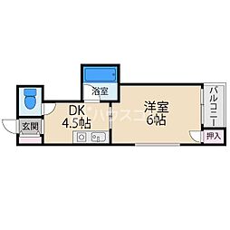 ハイツまゆみ 1Kの間取図画像