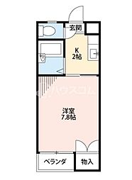 エストゥディオ 1Kの間取図画像