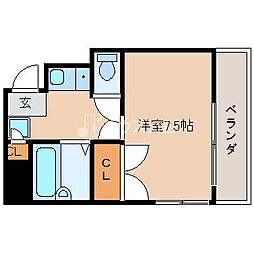 クリエイト香里園 1Kの間取図画像