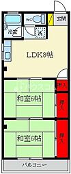 ロイヤルプラザ 2LDKの間取図画像