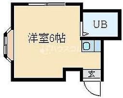 エレガント富士 ワンルームの間取図画像