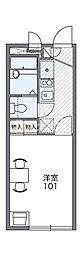 レオパレスグレイス4 1Kの間取図画像