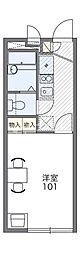 レオパレスコンフォート 1Kの間取図画像