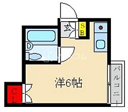 コーポはにわ池田 ワンルームの間取図画像