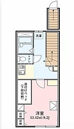 レオパレス葛原 1Kの間取図画像
