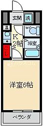 ピュアエムズ 1Kの間取図画像