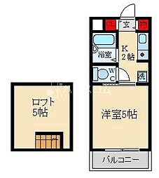 ファーストマンション 1Kの間取図画像