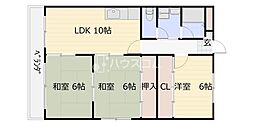 ハイツプログレス 3LDKの間取図画像