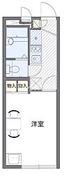 レオパレス新町グリーンパーク 1Kの間取図画像