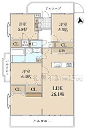 間取図画像 3LDK