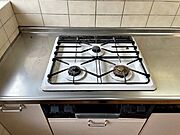3口コンロで料理もサクサク進みます