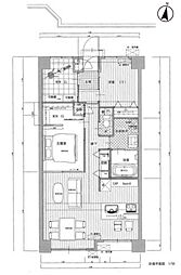 グローリアス向山公園 2LDKの間取図画像