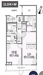 間取図画像 1LDK