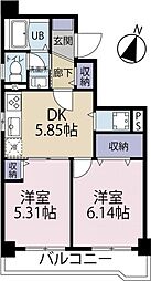 間取図画像 2DK