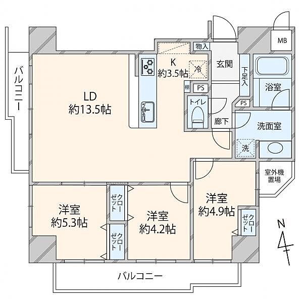 間取りを拡大表示