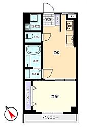 吉田ビル 1LDKの間取図画像
