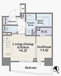 ザ・パークハウス赤羽フロント 1LDKの間取図画像