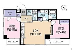 間取図画像 2LDK