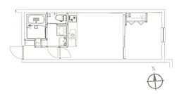 FLレジデンス新宿御苑5 1LDKの間取図画像
