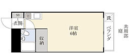 コーユーコーポラス ワンルームの間取図画像