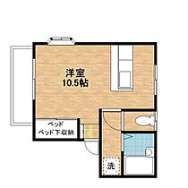 ブルーハイツ高村 101 ｜ 栃木県宇都宮市平松本町（賃貸アパート1R・1階・27.53㎡） その2