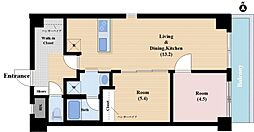 サウンドステージ1st 2LDKの間取図画像