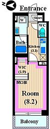 SoundStage1242 1Kの間取図画像