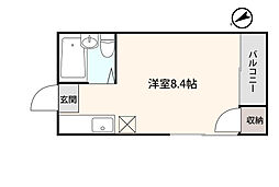 ラ・ヴェール高崎 ワンルームの間取図画像