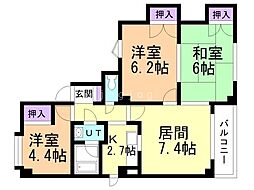 間取図画像 3LDK