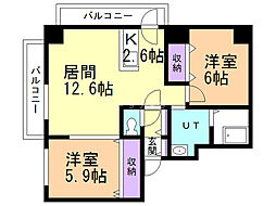間取図画像 2LDK