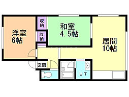 間取図画像 2LDK
