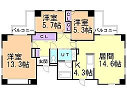 間取図画像 3LDK