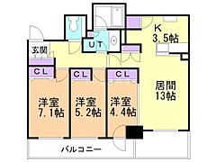 物件の間取り