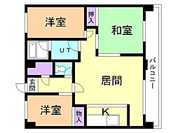 メゾン新琴似 3LDKの間取図画像