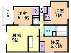 物件の間取り