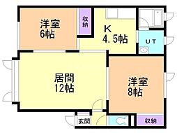 アネックス30 2LDKの間取図画像