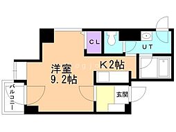 フローレンス北大前 1Kの間取図画像
